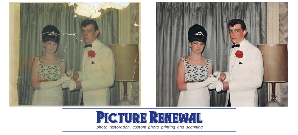 Picture Renewal Photo Restoration 1965 Prom Beehive Hair Style