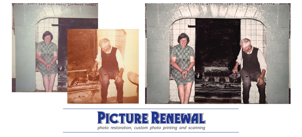 Two snapshots combined. Color matched and restored.